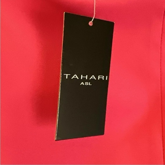 Tahari NWT ASL Solid Pencil Skirt Women's Hot Pink NEW Slit - Picture 5 of 8